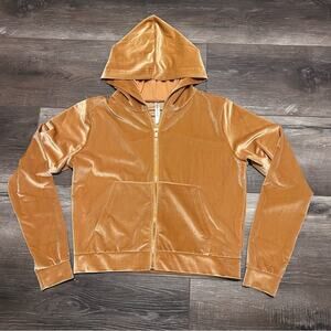 Fabletics Velvet Honey/Tan Color Hoodie Zip-Up Size Small
